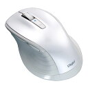 Digio デジオ F_line Bluetooth静音5ボタンBlueLEDマウス Lサイズ ホワイト MUS-BKF149W | Bluetooth wifi 無線 ワイヤレス 関連単語 充電器 ブルートゥース イヤホン スピーカー マウス 送信機 トランスミッター 変換 機器 ルーター 中継器 usb 充電 キーボード(2)