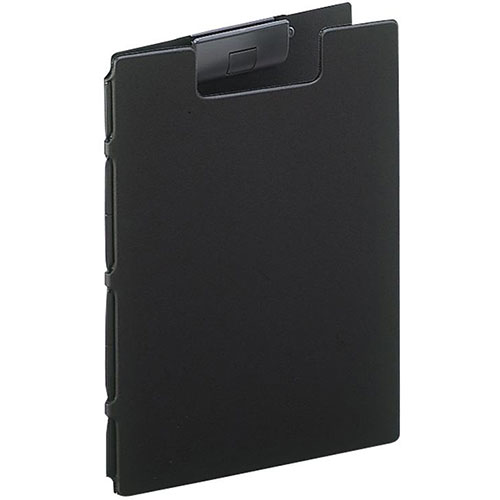 人気 冬 お歳暮 ギフト クリスマス プレゼント LIHIT LAB. クリップファイル(捺印対応) A4 ブラック F2660-24-BK