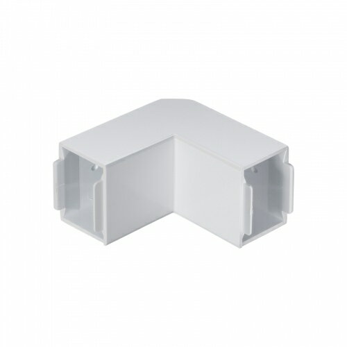 スマホ パソコン タブレット PC アクセサリー 配線ダクト(40×30×1000mm・ホワイト)の接続部品 内外L型タイプ CA-KK40Wの接続部品 内外L型タイプです 床のコーナーや壁面に配線するためのケーブル配線ダ