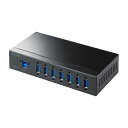 機器 パーツ ケース スタンド アクセサリー 部品 マウス パット WEB LAN ルーター デジタル関連 | サンワサプライ 産業用USB 5Gbpsハブ 7ポート USB-3HFA07(2)