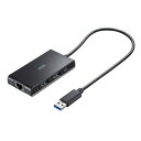 パソコン パーツ 部品 LAN スタンド 情報 マウス スマートフォン OA機器 周辺 スマホ デジタル関連 | サンワサプライ USBハブ付き 2.5ギガビットLANアダプタ USB-3HLS8BK(2)