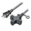 サンワサプライ 電源延長コード(3個口) 形状2ピン 5m TAP-EX23-5BK 関連(情報 pc IT 他 周辺機器 ディスプレイ マイク セキュリティー ゲーム カメラ VR LAN HDD)