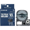 KING JIM キングジム マットラベル ネイビー・白文字(PROテープ) 18mm KJ-SB18NS ジャンル(ラベルライター用テープ リフィル パソコン オフィス機器用アクセサリー 部品 周辺機器)(2)