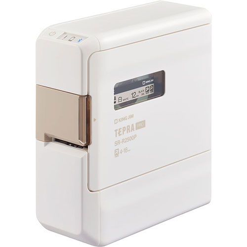 KING JIM キングジム ラベルプリンターテプラPRO ホワイト KJ-SR-R2500P-WH ジャンル(周辺機器 パソコン オフィス機器 ラベルライター)