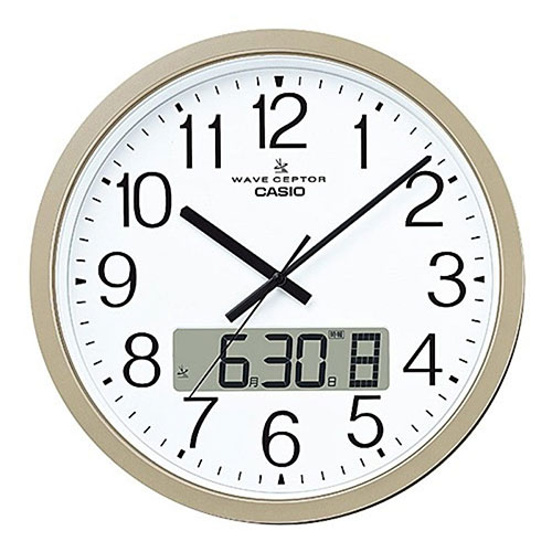 CASIO 電波クロック 掛時計 シャンパンゴールド IC-4100J-9JF 関連(ウオッチ スポーツ モデル オシャレ かっこいい メンズ レディース 腕 ...