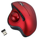 Digio デジオ 角度可変スタンド付き 無線 親指5ボタン光学式トラックボール レッド MUS-TRIF180R 関連(周辺機器 アクセサリー スマートフォン PC カード USB ハブ コンバータ スマホ リーダー)(2)