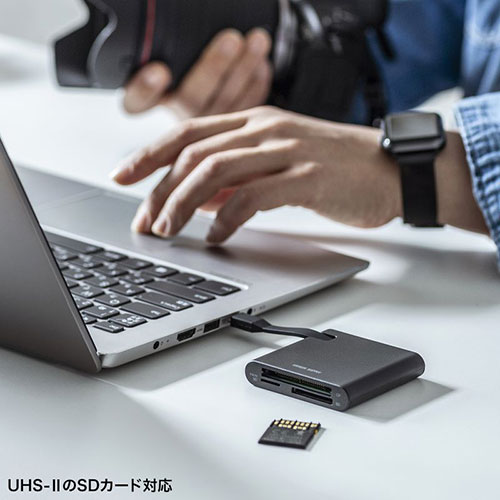 サンワサプライ SD4.0 UHS-II 対応 Type-C カードリーダー ADR-3TCML41BK 関連(IT AV機器 他 周辺機器 電源 液晶 クリーニング 装置 マウス 無線 有線 コード アダプタ)