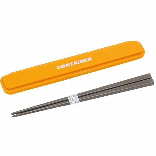 オーエスケー コンテナ 箸セット18.0cm YELLOW HS-17-YE ジャンル(キッチン用品 食器 調理器具 弁当箱 水筒 携帯用箸)