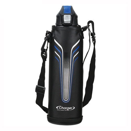パール金属 チャージャーネオ ダイレクトボトル1500 ブルー×ブラック ポーチ付 HB-5253 ジャンル（弁当箱 食器 調理器具 水筒 キッチン用品）