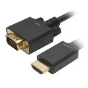 ホーリック HDMI→VGA変換ケーブル 3m HAVG30-710BB | ケーブル 関連単語 ディスプレイ パソコン DVD アナログ デジタル usb PC 周辺機器 アクセサリー 転送 信号 DVI 変換 ケーブル HDMI VGA インターフェース(2)
