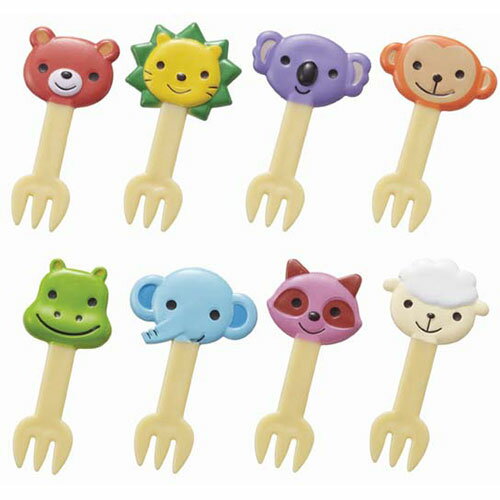 【10セット】 トルネ なかよしどうぶつフォークピック 8本入 P-3547X10 ジャンル(弁当箱 その他 水筒 キッチン用品 調理器具 食器)