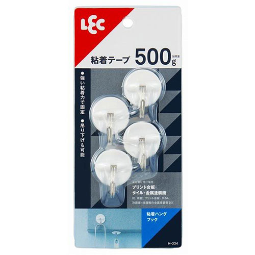 【10セット】 レック 粘着ハングフック H-334X10 ジャンル（食器 フック キッチン整理用品 キッチン用品 調理器具）