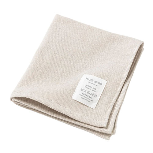 楠橋紋織 KuSu POP ツイルガーゼ 3重ガーゼ ウォッシュタオル 32cm×34cm グレー 1-69031-51-GY ジャン..