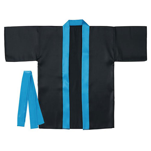 ARTEC ソフトサテンカラーハッピ S黒(襟青) ATC18641 関連（キッズ 子供 可愛い おもちゃ 学習 知育 ベビー 幼児 用品）