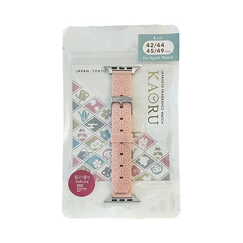 KAORU KAORU-band Apple Watch Lサイズ ピンク/桜の香り KBaL001S | Apple 関連単語 スマートフォン カード スマホ タブレット ギフト Pencil ウオッチ メンズ アップル watch 10 バンド se 9 充電器 充電 カバー ultra