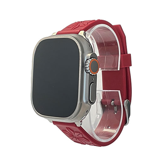 KAORU KAORU-band Apple Watch Lサイズ レッド/椿の香り KBaL001T ジャンル（タブレット スマートフォン スマートウォッチアクセサリー）