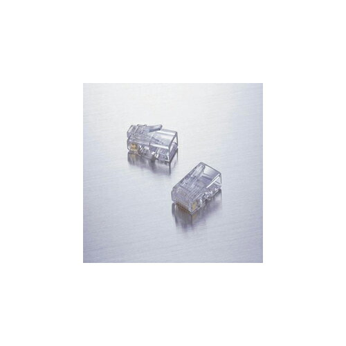 PC パソコン スマホ 周辺機器 便利 グッズ RJ45コネクタ(10個セット)LANケーブル自作用のコネクタ エンハンスドカテゴリー5対応 24金メッキ(メッキ厚1.25μ)使用 より線仕様