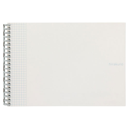 【5セット】 LIHIT LAB. hirakuno ツイストノート(セミB5E) ホワイト 22456407X5
