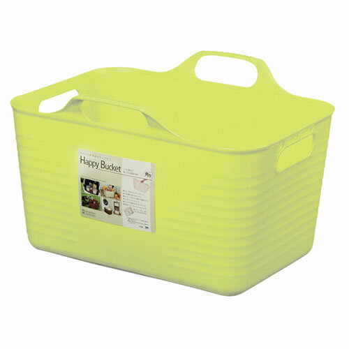 【5セット】 ヒマラヤ化学 ハッピーバケット 角 Sサイズ グリーン MMT50732X5 | ターバン ハッピ スカート エプロン バンド カチューシャ バト...