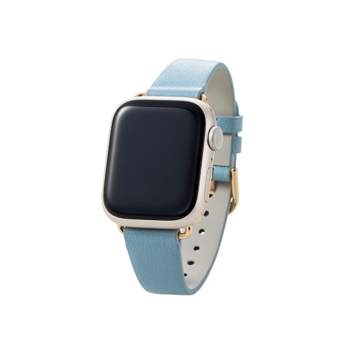 エレコム Apple Watch用 &me ソフトレザーバンド ダスティブルー AW-41BDLJBU | Apple iPhone iPad スマホ 関連単語 周辺機器 アクセサリー 携帯 ショルダー 手帳型 リング ストラップ スタンド 三脚 車 ホルダー タブレッド ペン キッズ キーボード sim パソコン