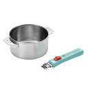 よこやま 燕熟の技 クワトロ ステンレス鍋14cm 着脱ハンドル EJQ-401 調理器具 料理道具 キッチン | 関連単語 鍋 ケトル おたま 網 ターナー しゃもじ へら 泡立て器 ピーラー 皮むき器 おろし器 計量カップ 計量スプーン 栓抜き 時短 便利 アイディア 時短調理