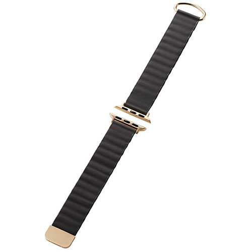 パソコン スマホ PC アクセサリー 便利グッズ Apple Watch 41/40/38mm バンド ソフトレザー マグネット &me チャコールグレーもっと 自分だけの「好き」を選びたい そんな想いに応えるアクセサリーで お気に入り