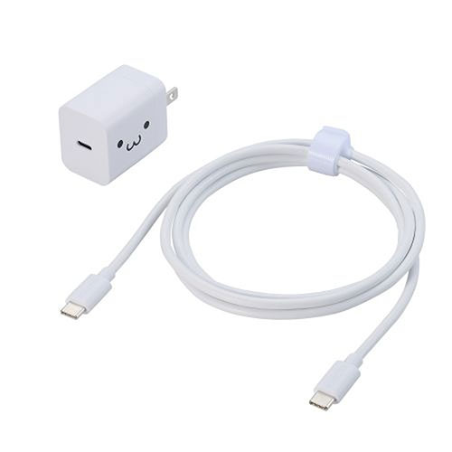 パソコン スマホ タブレット PC 周辺機器 AC充電器 スマホ・タブレット用 USB Power Delivery 20W USB-C1ポート C-Cケーブル付属 1.5m しろちゃんUSB Power Deliveryに対応した パソコン スマホ タブレット PC 周辺機器 AC充電器 スマホ・タブレット用 USB Power Delivery 20W USB-C1ポート C-Cケーブル付属 1.5m しろちゃんUSB Power Deliveryに対応した