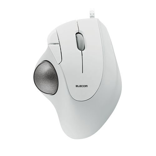 パソコン スマホ PC アクセサリー 便利グッズ トラックボールマウス IST 36mmボール 親指 ベアリング支持 有線 5ボタン ホワイト楽な姿勢で操作できるエルゴノミクス形状と圧倒的になめらかな操作性を実現した 親指操作タイプのト
