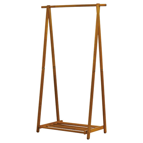 天然木ハンガー 棚付き 103×54×173cm 耐荷重量約20kg 組立式 K51003217 | 有孔ボード 棚 ラック 収納 関連単語 アイデア商品 金具 アイディア オシャレ 便利 アイディアグッズ フック マグネット 卓上 スタンド つっぱり 時短グッズ 便利 用紙 食器 ケース
