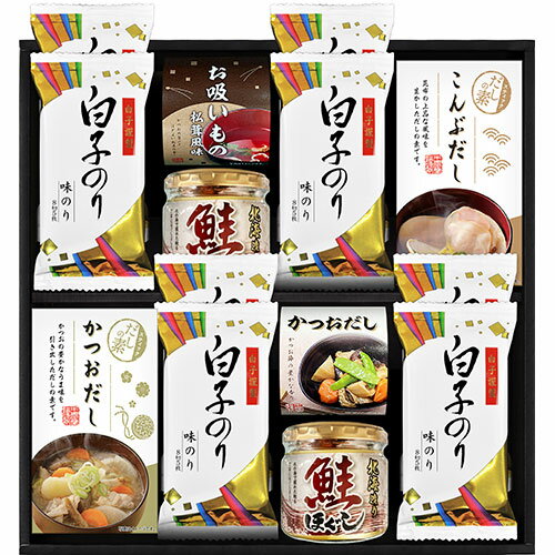 海味彩 だしの素&瓶詰バラエティセット かね七かつおだし、かね七こんぶだし、鮭ほぐし、永谷園お吸いもの、シーラックかつおだし、白子のり味のり GIR-502