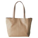 牛革トートバッグ 27×40×11cm マグホック開閉式 内ファスナーポケット×1 オープンポケット×2室 ベージュ K51010944 | バッグ 鞄 小物入れ 財布 ポーチ 関連単語 便利 牛 取っ手 持ち 手 防水 袋 卓上 長財布 メンズ 男性 女性 レディース カバン ふた付き(4)