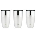 磨き屋シンジケート ビアタンブラー3P 径7.2×12.7cm(400ml) 18-8ステンレス K50905310 食器 コップ タンブラー ビヤー グラス スプーン フォーク 皿 どんぶり カップ ボトル 箸 マグ プレート 茶器 ポット 鉢 | 関連単語 カバー ケース 対応 置き 立て ガラス 袋