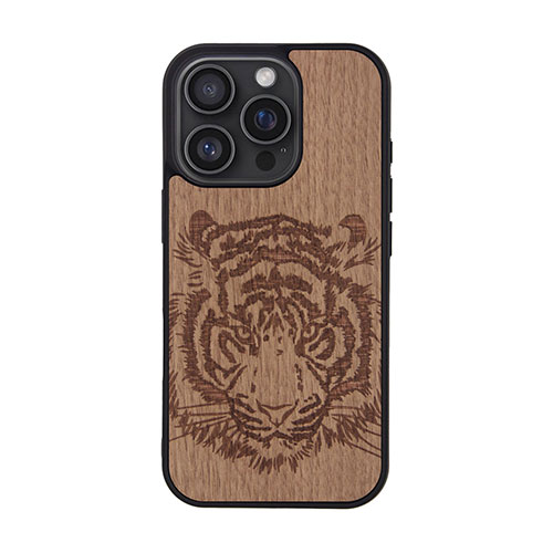 Man & Wood マンアンドウッド MagSafe対応天然木ケース for iPhone 16 Pro Tiger I27060i16PR PC パソコン スマホ タブレット | 関連単語 周辺機器 メモリ Android ドライブ USB ストレージ フラッシュメモリー コンパクト モニター アーム 液晶 保護 マウス ssd