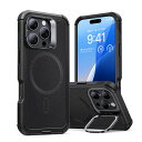 ESR Cyber Armor スタンド付き耐衝撃ケース for iPhone 16 Pro Max ブラック ES27167i16PM PC パソコン スマホ タブレット | 関連単語 カード クーラー cpu ハブ キーボード テンキー 機器 ネット スマートフォン 携帯電話 アクセサリー iPhone パーツ iPad