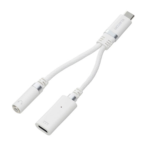 PC パソコン スマホ アクセサリー 便利 グッズ USB Type-C(TM) - φ3.5mm変換ケーブル(高耐久/27W)充電しながら音楽・動画視聴ができる スマートフォンやタブレットなどのUSB Type-C(TM)ポートをφ3.