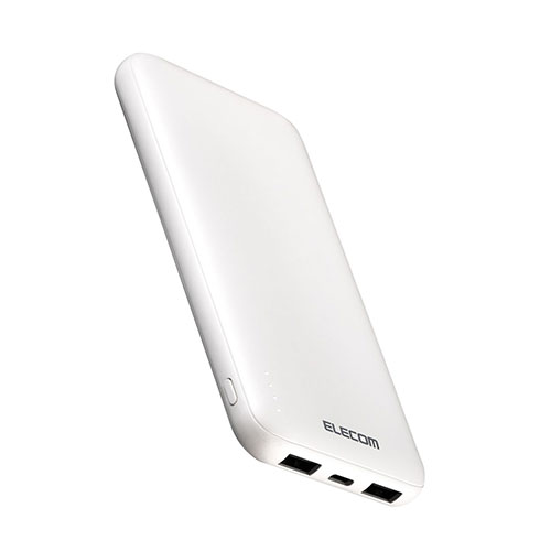 パソコン スマホ PC アクセサリー 便利グッズ 薄型コンパクトモバイルバッテリー(10000mAh)たっぷり使える10000mAhで長時間の外出時も安心 持ち運びしやすい薄型形状のモバイルバッテリーです USB-Aポート