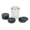 パール金属 ホームレーベル 全真空ステンレスランチジャー1500 ホワイト HB-5670 食器 コップ タンブラー ビヤー グラス スプーン フォーク 皿 ど...