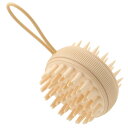 DRETEC ドリテック Refleu 2wayスカルプブラシ ベージュ φ8.2×6cm(キャップを含まず) C6134516 健康 美容 介護 | 関連単語 ハブラシ 子供 大人 靴下 足 疲れ 髭剃り タオル シェイバー インソール 杖 補助器具 歩行 化粧水 コスメ 下地 化粧品 スプレー 美容液(4)