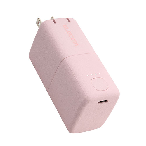 エレコム AC充電器一体モバイルバッテリー 5000mAh/30W/C×1 ピンク DE-AC09-5000PN PC パソコン スマホ タブレット | 関連単語 USB ストレージ フラッシュメモリー コンパクト モニター アーム 液晶 保護 マウス ssd ディスク hdd ルーター アダプタ フラッシュ