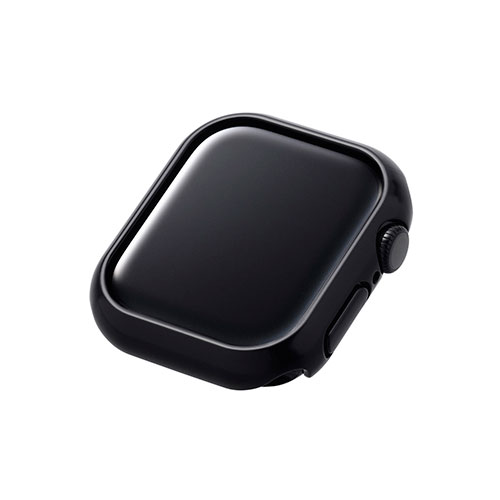 エレコム Apple Watch Series 10 (42mm) ハードバンパー メタリックブラック AW-24BBPPMBK
