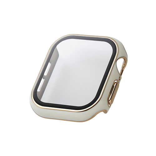 エレコム フルカバーケース &me Apple Watch Series 10 (42mm) プレミアムガラス 高透明 ゴールドライン ホワイト AW-24BFCGJWH PC パソコン スマホ タブレット | 関連単語 ハブ キーボード テンキー 機器 ネット スマートフォン 携帯電話 アクセサリー iPhone