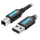【10本セット】 VENTION USB 2.0 A Male to B Maleケーブル PVC Type 1m ブラック CO-7194X10 PC パソコン スマホ タブレット | 関連単語 USB ストレージ フラッシュメモリー コンパクト モニター アーム 液晶 保護 マウス ssd ディスク hdd ルーター アダプタ(2)