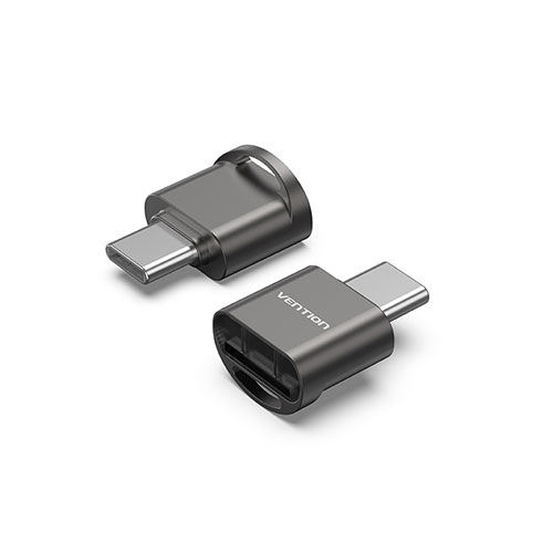 【5セット】 VENTION USB 2.0 Type-C マイクロSDカードリーダー グレー 亜鉛合金タイプ グレー CL-6149X5 PC パソコン スマホ タブレット | 関連単語 カード クーラー cpu ハブ キーボード テンキー 機器 ネット スマートフォン 携帯電話 アクセサリー iPhone