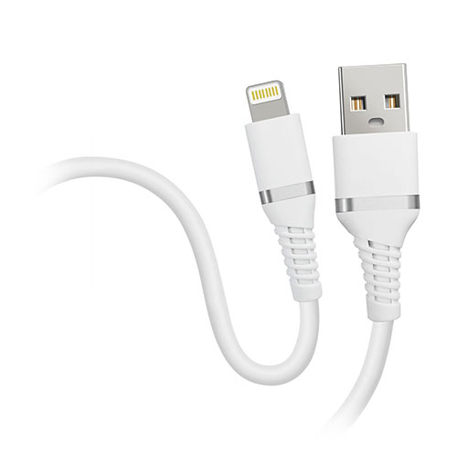 【5本セット】 HIDISC やわらかケーブル USB-A to Lightning ホワイト HD-SLAC1WHX5 PC パソコン スマホ タブレット | 関連単語 USB ストレージ フラッシュメモリー コンパクト モニター アーム 液晶 保護 マウス ssd ディスク hdd ルーター アダプタ フラッシュ