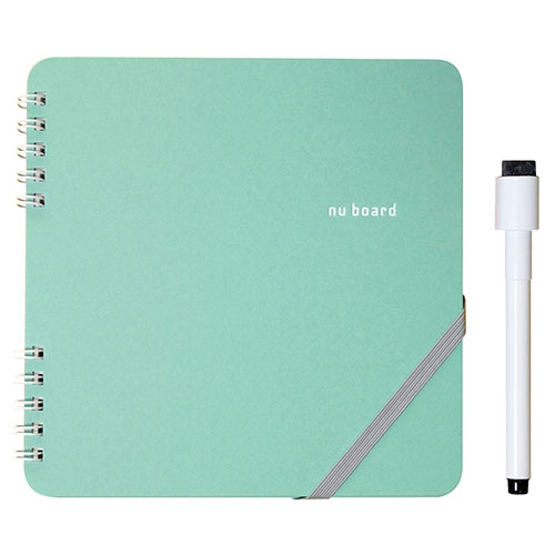 人気 冬 お歳暮 ギフト クリスマス プレゼント 【3セット】 欧文印刷 nu board Square (スクエア) スリム手帳型ホワイトボード あさぎ NG...