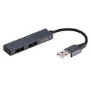 【3セット】 ナカバヤシ USB2.02ポートハブ グレー UH-2532GYX3 PC パソコン スマホ タブレット | 関連単語 スマートフォン 携帯電話 アクセサリー iPhone パーツ iPad 周辺機器 メモリ Android ドライブ USB ストレージ フラッシュメモリー コンパクト モニター(2)