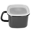 HANAKO 抗菌琺瑯ブラック角型ストックポット1.5L 18.5×14.5×11.5cm C6124686 調理 料理 キッチン | 関連単語 千切り カッター 着火 保存 容器 ビン おろし 絞り タナース プーン おたま ボウル フライパン しゃもじ 袋 パック 食品 弁当 俵 おむすび アイデア