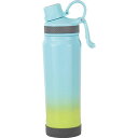 フォルテック キャリングボトル530ml ブルー×グリーン 8.6×7.7×27cm C6129544 食器 コップ タンブラー ビヤー グラス スプーン フォーク 皿 どんぶり カップ ボトル 箸 マグ プレート 茶器 ポット 鉢 | 関連単語 丼 かわいい カバー ケース 対応 置き 立て(3)