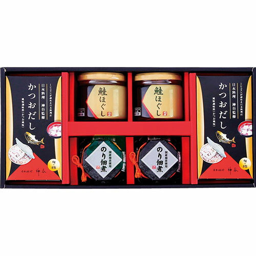 海の恵詰合せ のり佃煮(80g)・鮭ほぐし(50g)・日本料理神谷監修かつおだし(4g×8袋)×各2 L9067539 食品 佃煮 詰合せ セット ギフト | 関連単語 バラエティー 缶詰 調味料 お茶 昆布 バラエティ セット こんぶ かつお しょうゆ 鮭 詰め合わせ 海苔 味海苔 梅 米粉 米