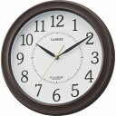 ランデックス 電波掛時計 ルームサイド φ31.4×5cm B1131576 時計 時短 時間 温度 | 関連単語 電池 腕時計 クォーツ 軽量 かっこいい 可...